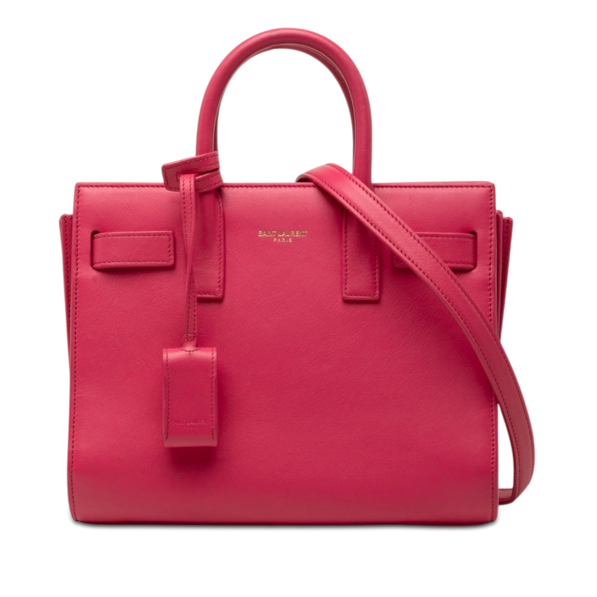 Saint Laurent Paris Nano Leather Sac De Jour Satchel Size ONE SIZE - 1 Thumbnail