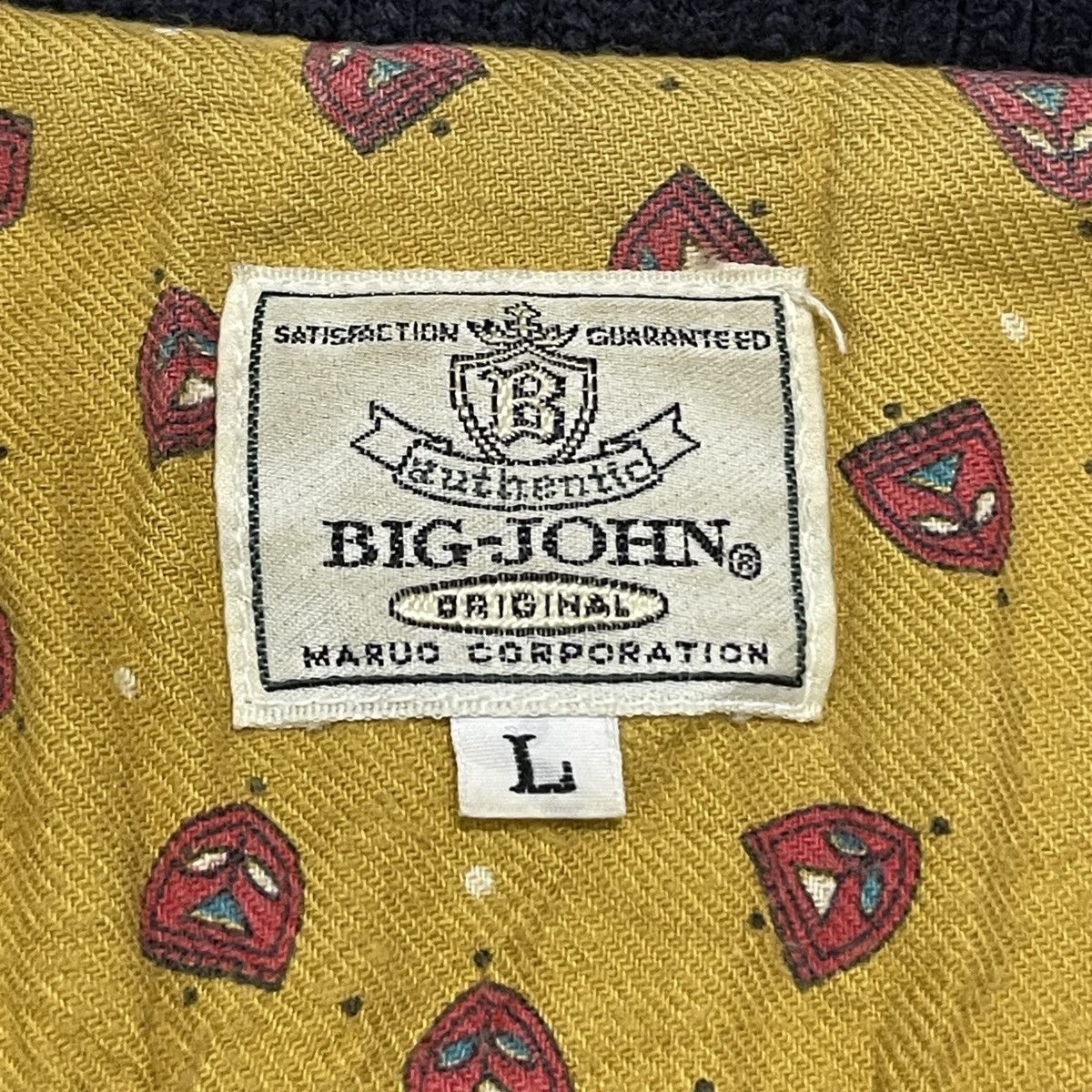 Big John Vintage 90s Big John Utility Denim Bomber Jacket Boxy Fit Size US L / EU 52-54 / 3 - 19 Thumbnail
