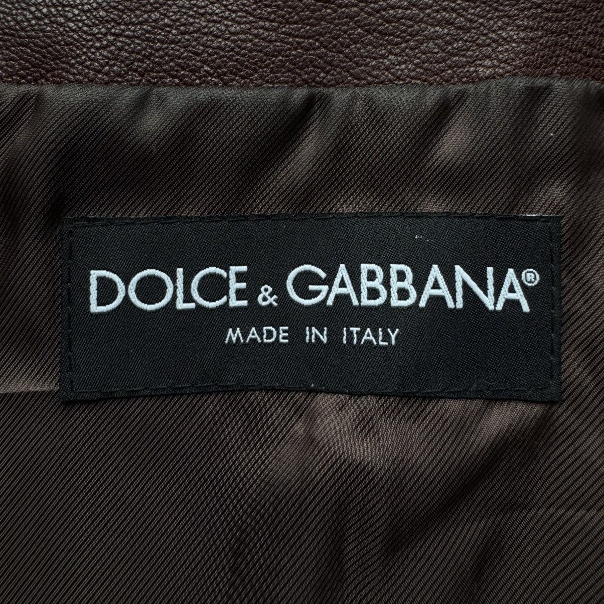 Dolce & Gabbana Dolce & Gabbana SS2006 Goat Leather Zip-Up Blouson Jacket Size US L / EU 52-54 / 3 - 10 Thumbnail
