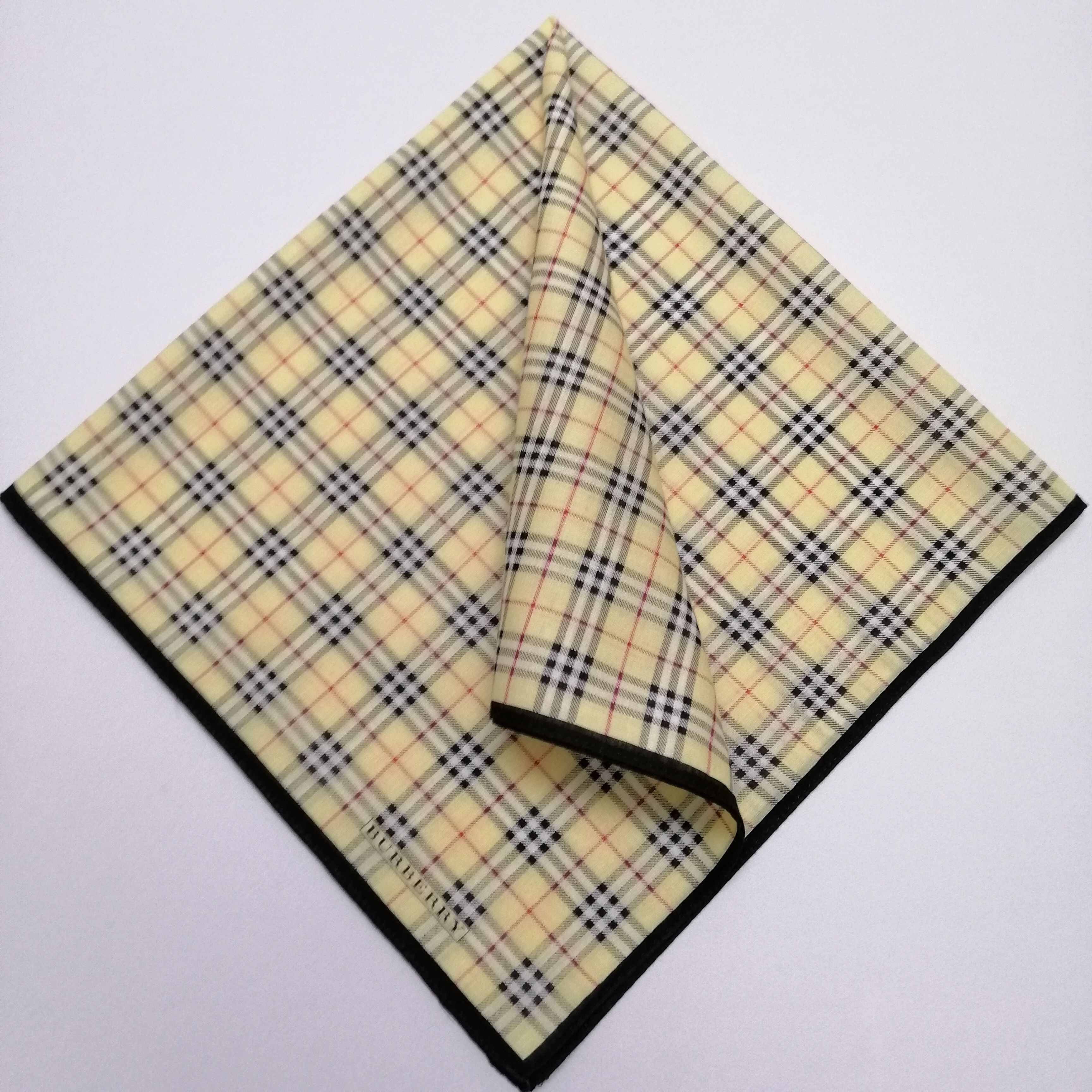 Burberry × Vintage Burberry Handkerchief/Neckerchief/Bandana-KD2182 Size ONE SIZE - 1 Thumbnail