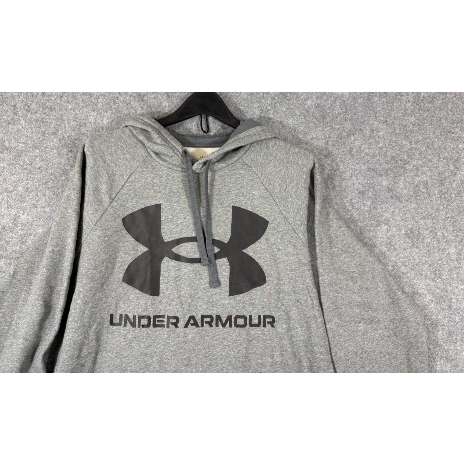 Under Armour Under Armour Sweatshirt Mens L Hooded Gray Drawstring Fleece Pullover Logo Regular Size Clothing Vintage: No Size US L / EU 52-54 / 3 - 2 Thumbnail