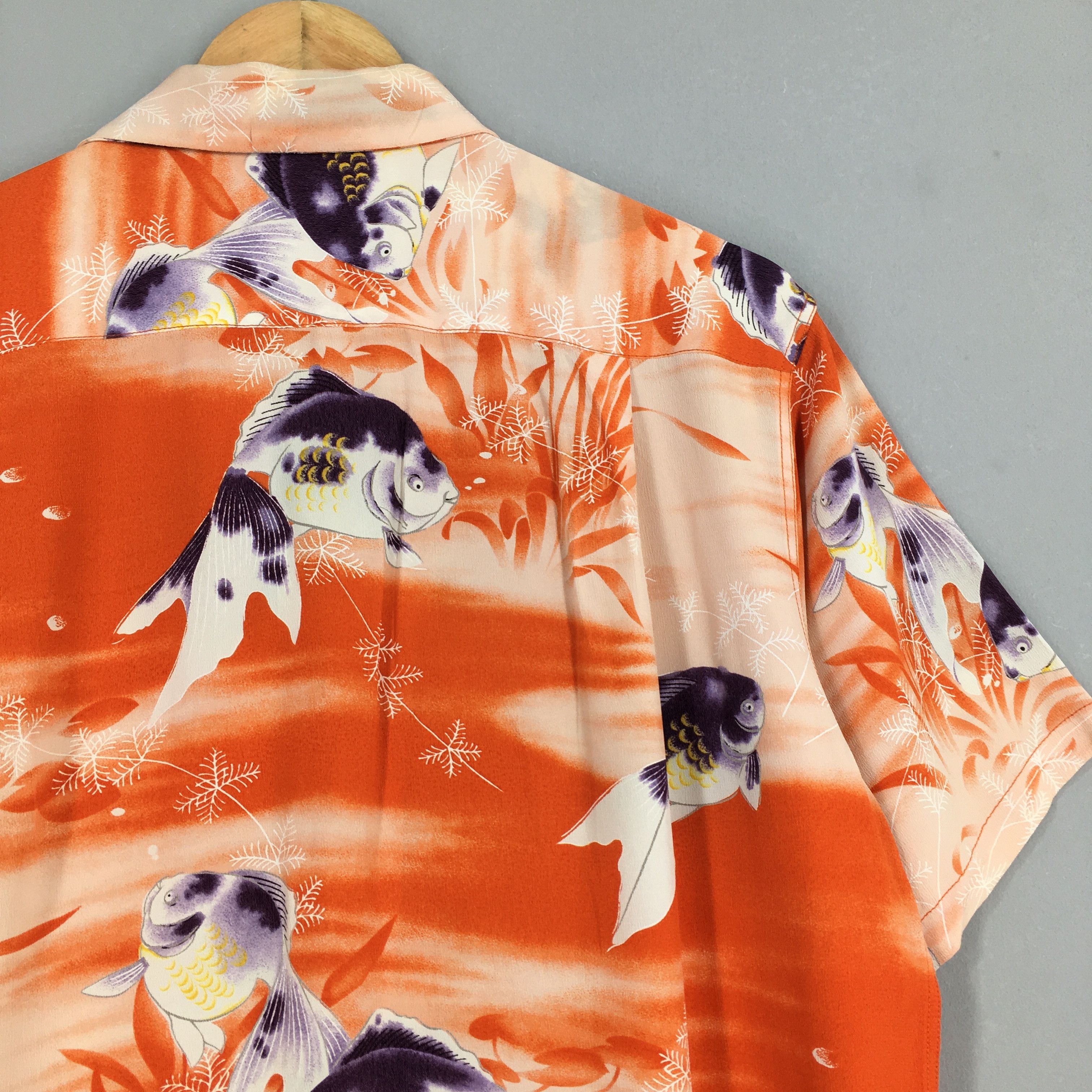 Sun Surf Vintage Sun Surf Toyo Aloha Koi Fish Rayon Shirt Medium Size US M / EU 48-50 / 2 - 8 Thumbnail