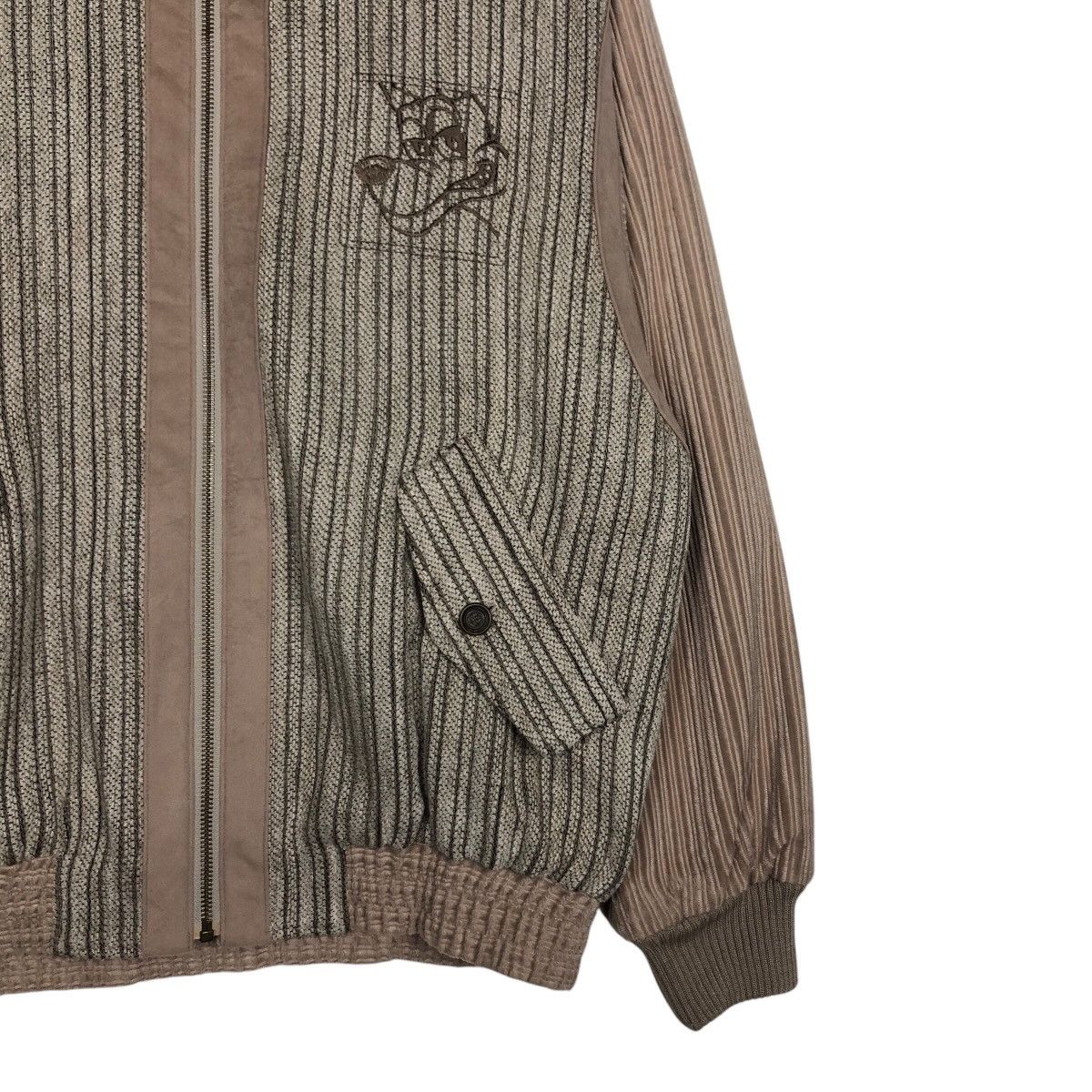 Japanese Brand 📌Vintage Bomber Jacket World Max Club Striped Issey Miyake Size US M / EU 48-50 / 2 - 6 Thumbnail