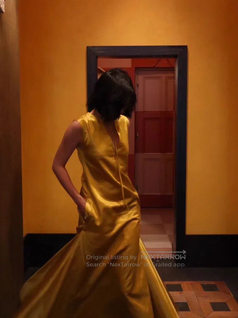Jil Sander Jil Sander size 32 Runway Gold Dress Size S / US 4 / IT 40 - 2 Thumbnail