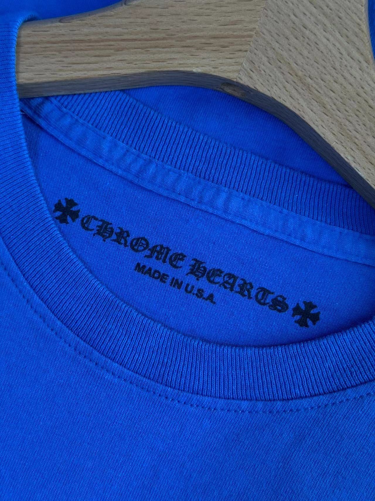 Chrome Hearts BLUE Scroll TEE - Short Sleeve T Shirts