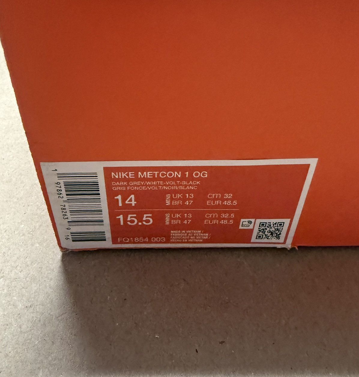 Nike Nike Metcon 1 OG 2025 men’s size 14 weightlifting training! Size US 14 / EU 47 - 6 Thumbnail