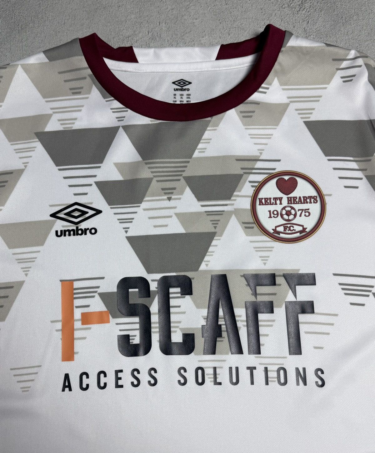 Umbro Kelty Hearts 2023 2024 Away Shirt Soccer Jersey Umbro Size US XL / EU 56 / 4 - 5 Thumbnail