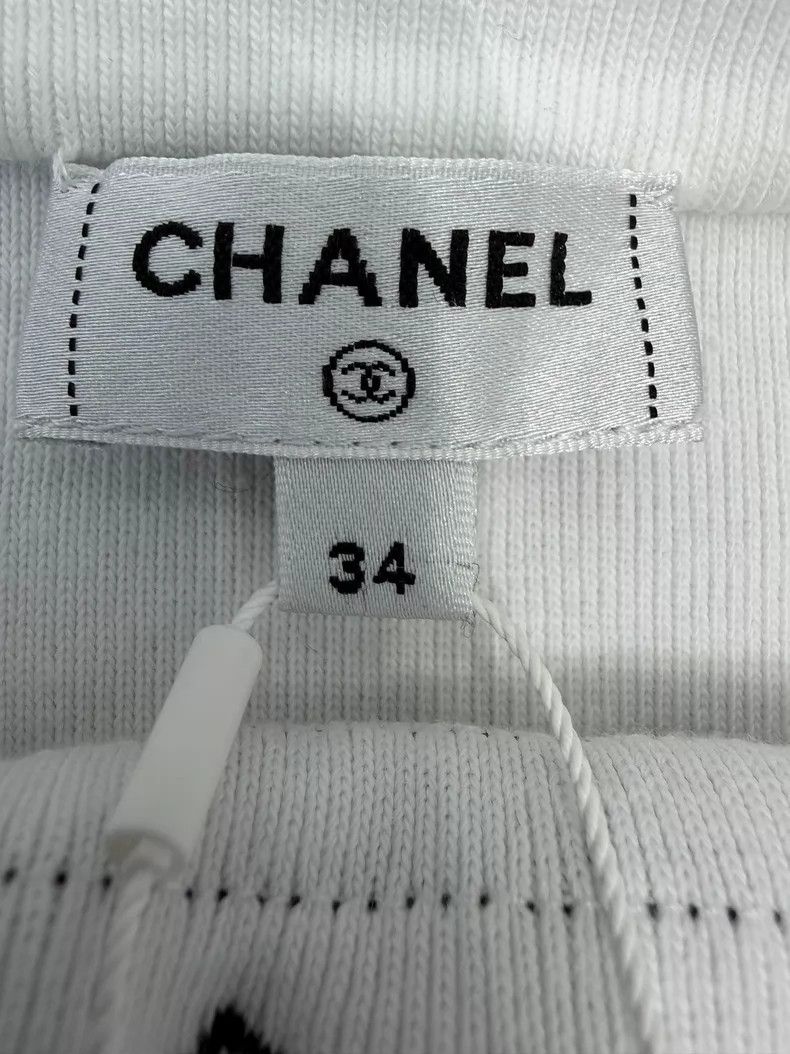 Chanel Chanel Black and white striped suspender vest Size XXS / US 00 / IT 34 - 3 Thumbnail