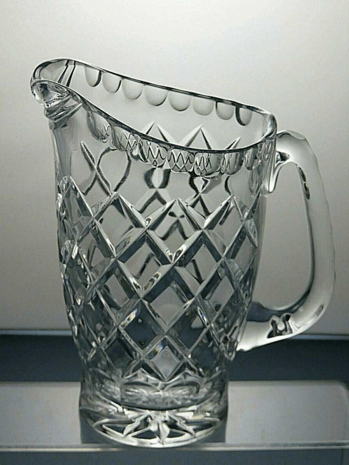 The Unbranded Brand Lead Crystal Cut Glass Water Jug 7 1/8" Size ONE SIZE - 1 Thumbnail