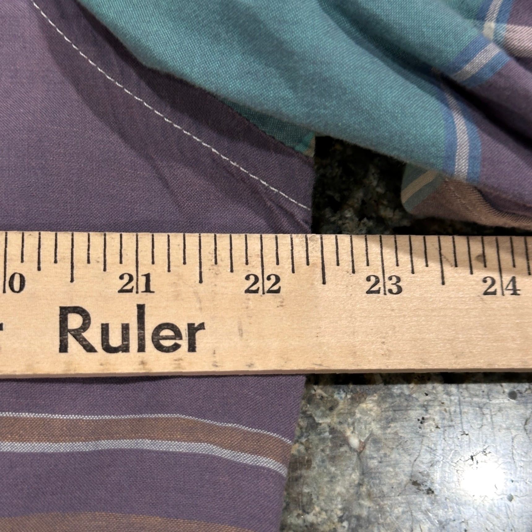 Club Monaco Club Monaco Shirt Men XL 100% Cotton Purple Green Brown Slim Fit Plaid Preppy Button-Up Casual Professional (No extra text) Size US XL / EU 56 / 4 - 6 Thumbnail