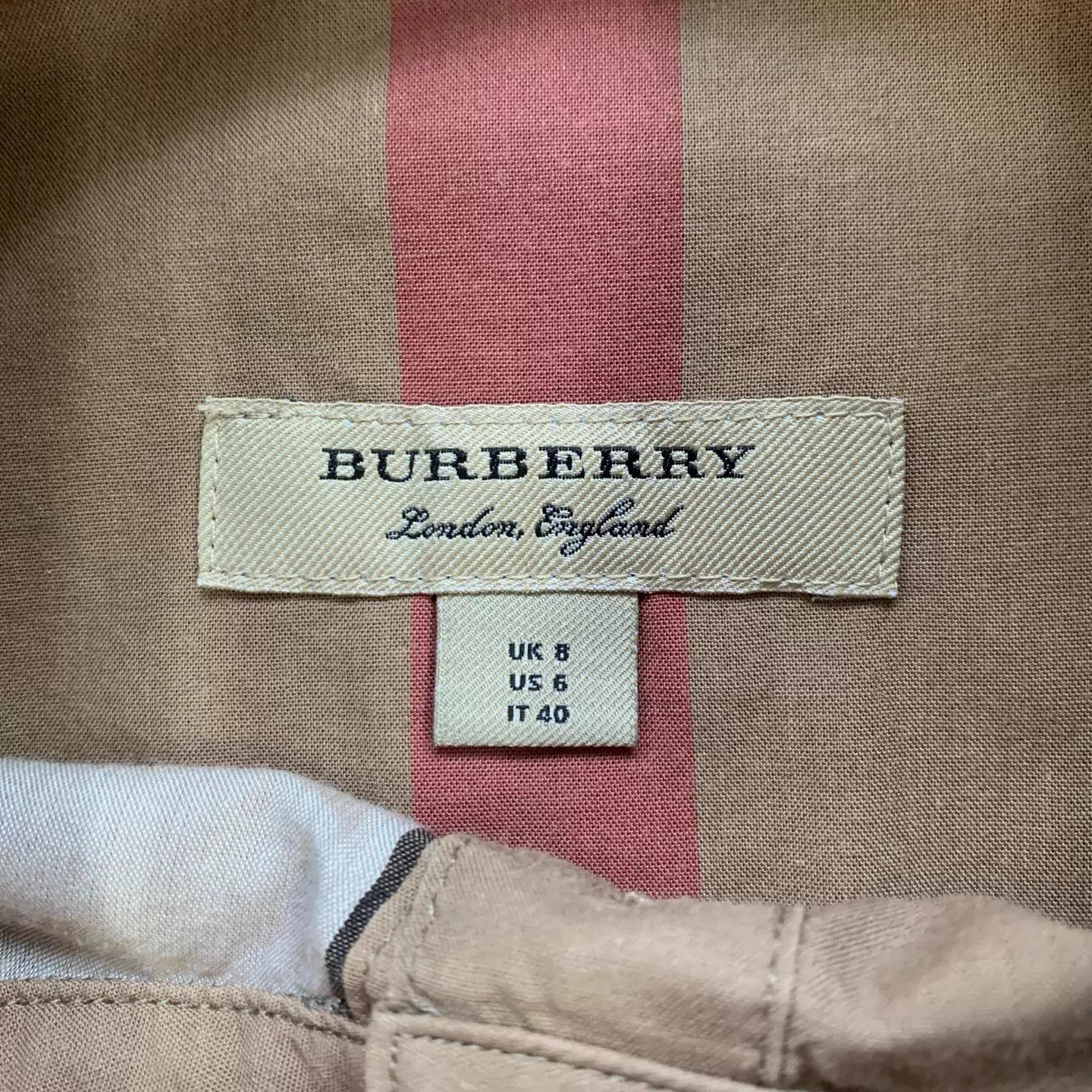 Burberry Burberry Khaki Check Shirt Dress 38 95 New 14633 Size M / US 6-8 / IT 42-44 - 6 Thumbnail