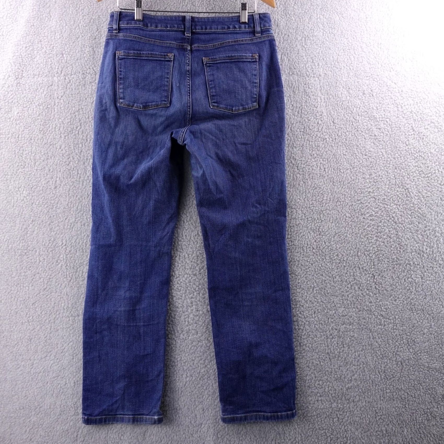 Denime LL Bean Women Jeans Straight Blue Denim Size 12 Size 34" / US 12 / IT 48 - 2 Thumbnail