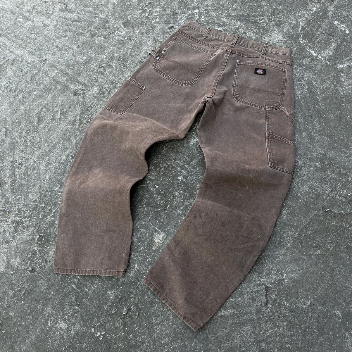 Other 34x34 Rare Crazy Vintage Faded Mocha Dickies Double Knee Size US 34 / EU 50 - 9 Thumbnail