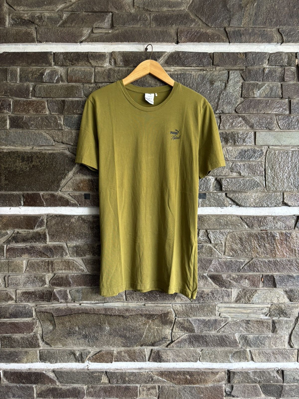 Puma Puma Naturel Side Zipper Back Logo Tee Size US M / EU 48-50 / 2 - 2 Thumbnail