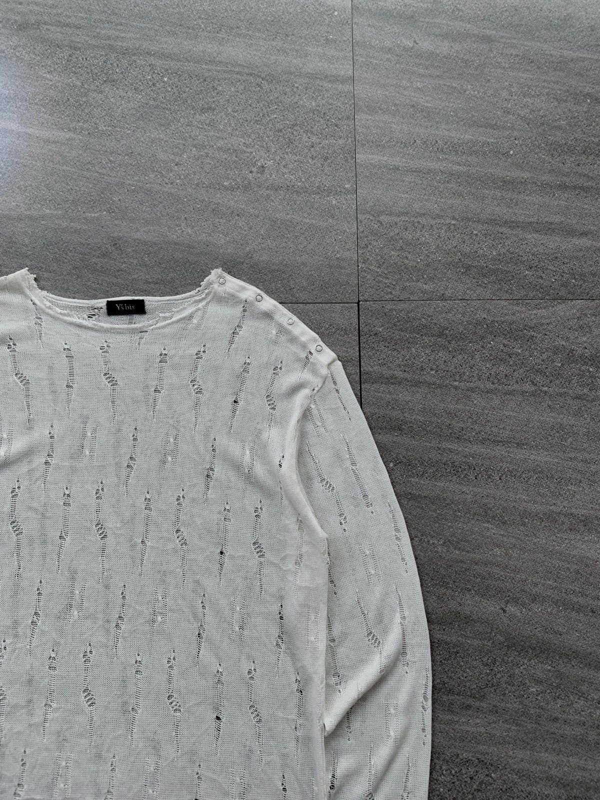Yohji Yamamoto FREE TAX! Distressed Knitted Sweater Size US M / EU 48-50 / 2 - 2 Thumbnail