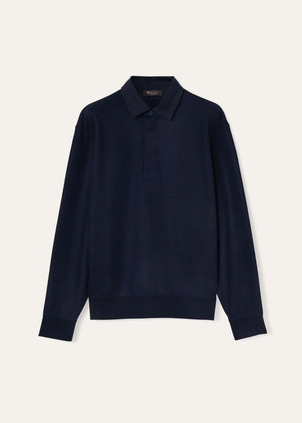 Loro Piana o1srvl11e1224 Cashmere Jersey Polo Shirt in Navy Blue Size US XL / EU 56 / 4 - 1 Thumbnail