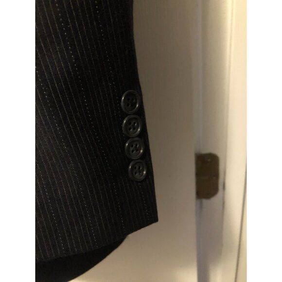 Calvin Klein calvin klein men's navy 100%wool 2pc suit 44R pants: 38/30 Size 44R - 3 Thumbnail