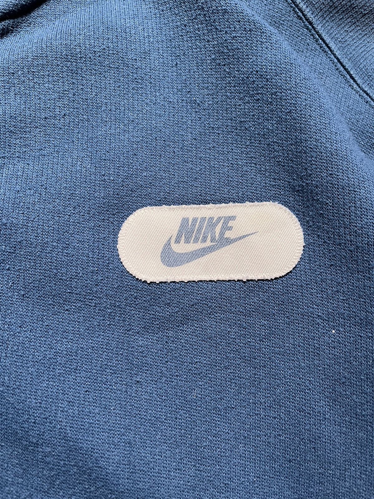Nike × Vintage Vintage Nike Cotton Bomber Jacket Big Logo American College Size US L / EU 52-54 / 3 - 7 Thumbnail