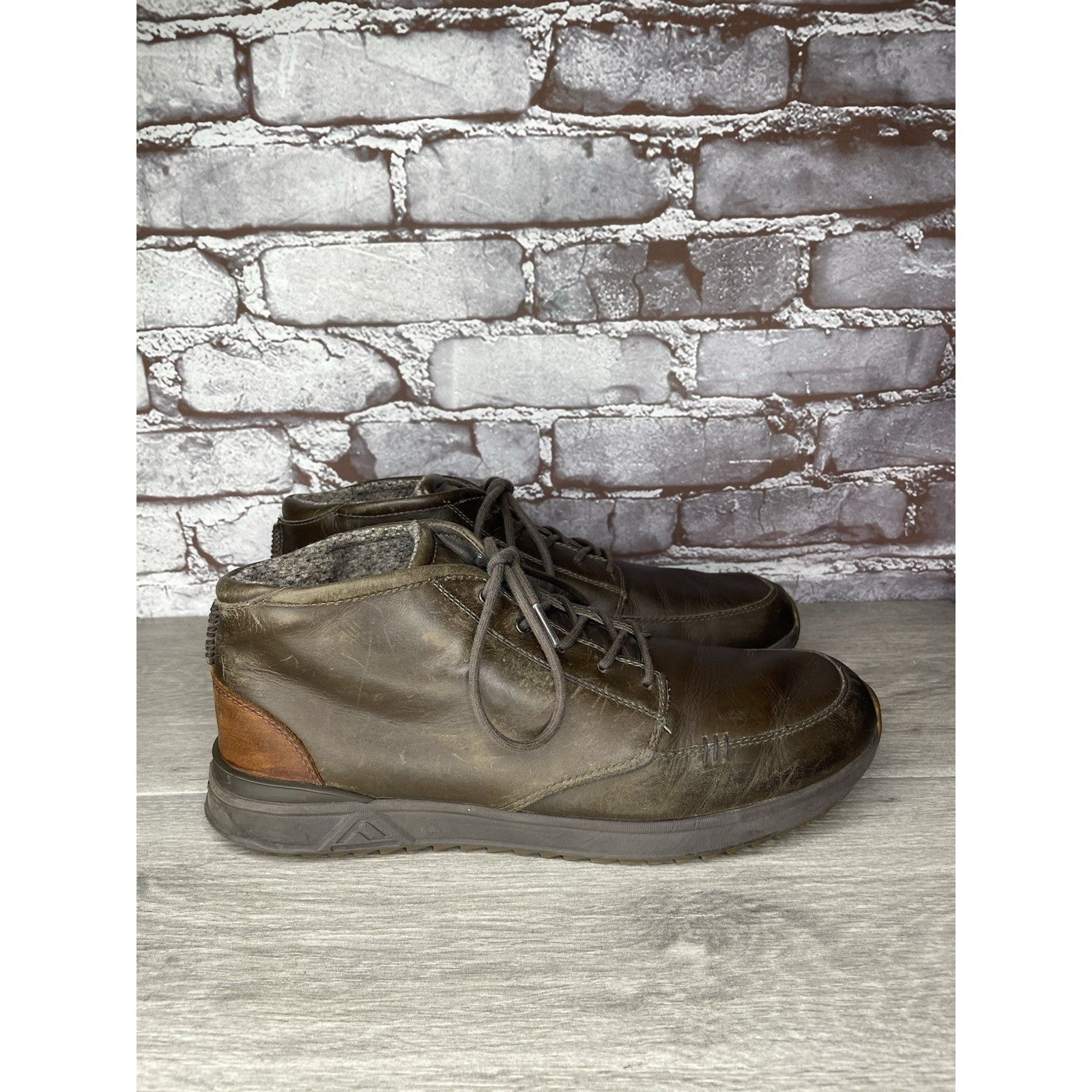 REEF Reef Rover Mid Brown Leather Casual Chukka Boots Shoes Men S Size US 11 / EU 44 - 17 Thumbnail