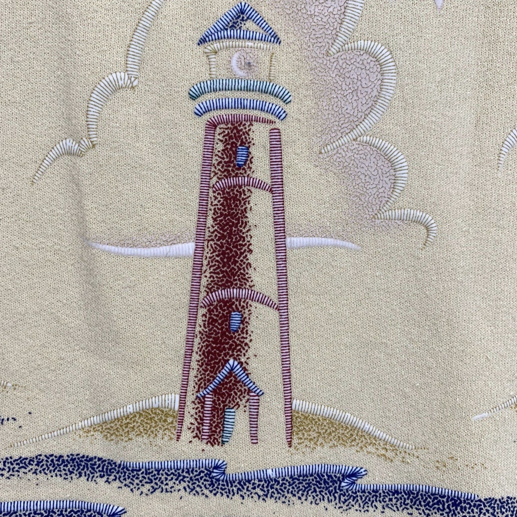 Gildan Vintgae Lighthouses Sweatshirt Mens Size XL BOXY Embroidered South Padre Island Size US L / EU 52-54 / 3 - 5 Thumbnail