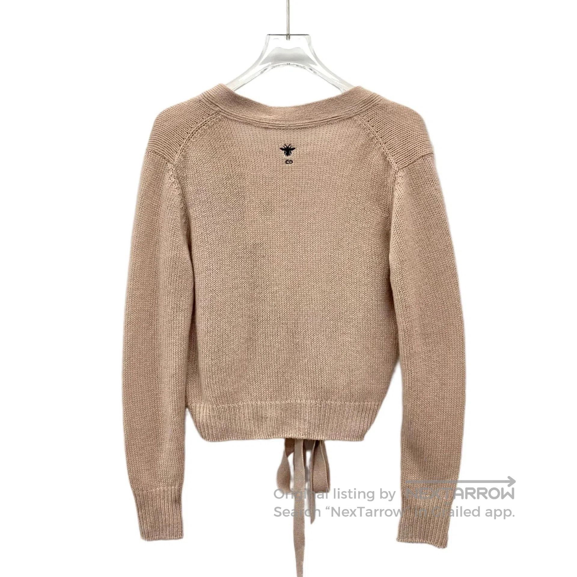 Dior Dior Oatmeal Cashmere Tie Cardigan. Size US S / EU 44-46 / 1 - 2 Thumbnail