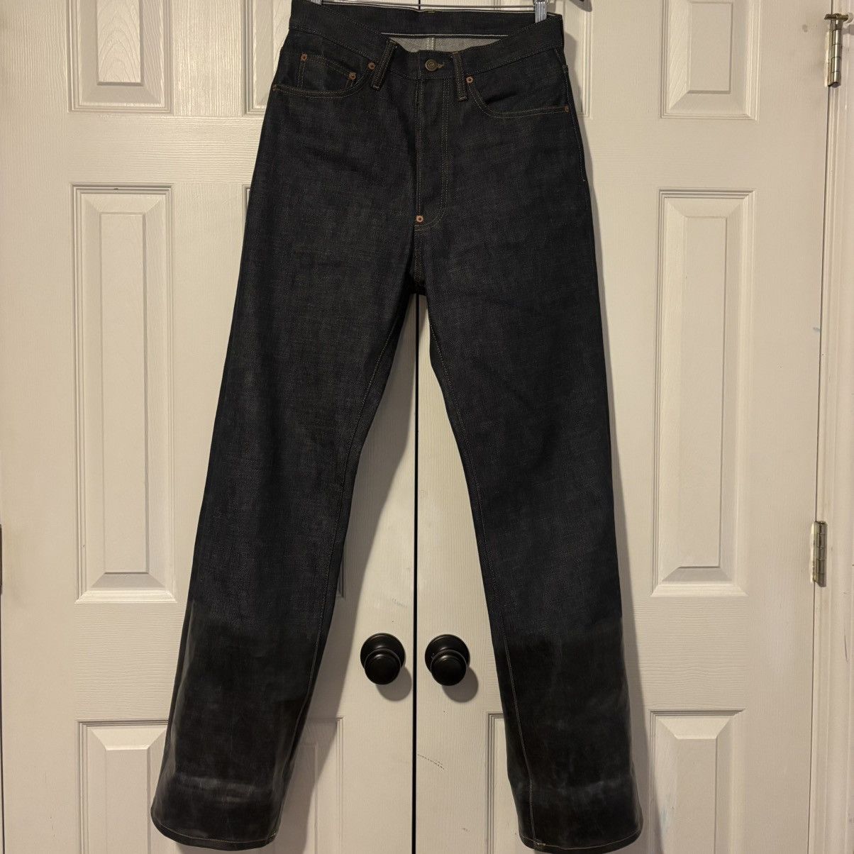 Maison Margiela Maison Margiela Lacquered Turn-up Jeans Size US 28 / EU 44 - 3 Thumbnail