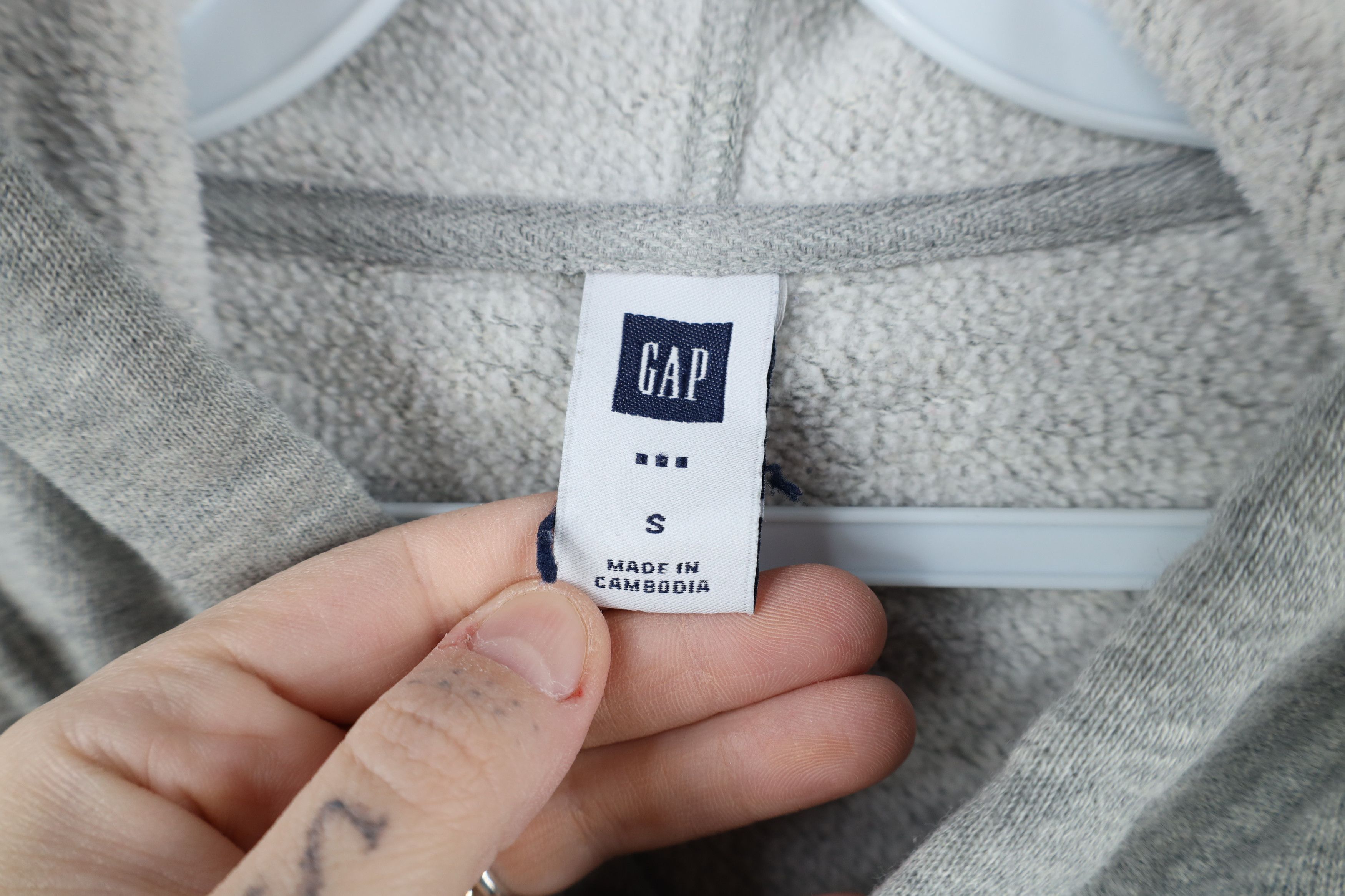 Gap × Vintage Vintage Y2K Gap Spell Out Block Letter Hoodie Sweatshirt Size S / US 4 / IT 40 - 5 Thumbnail