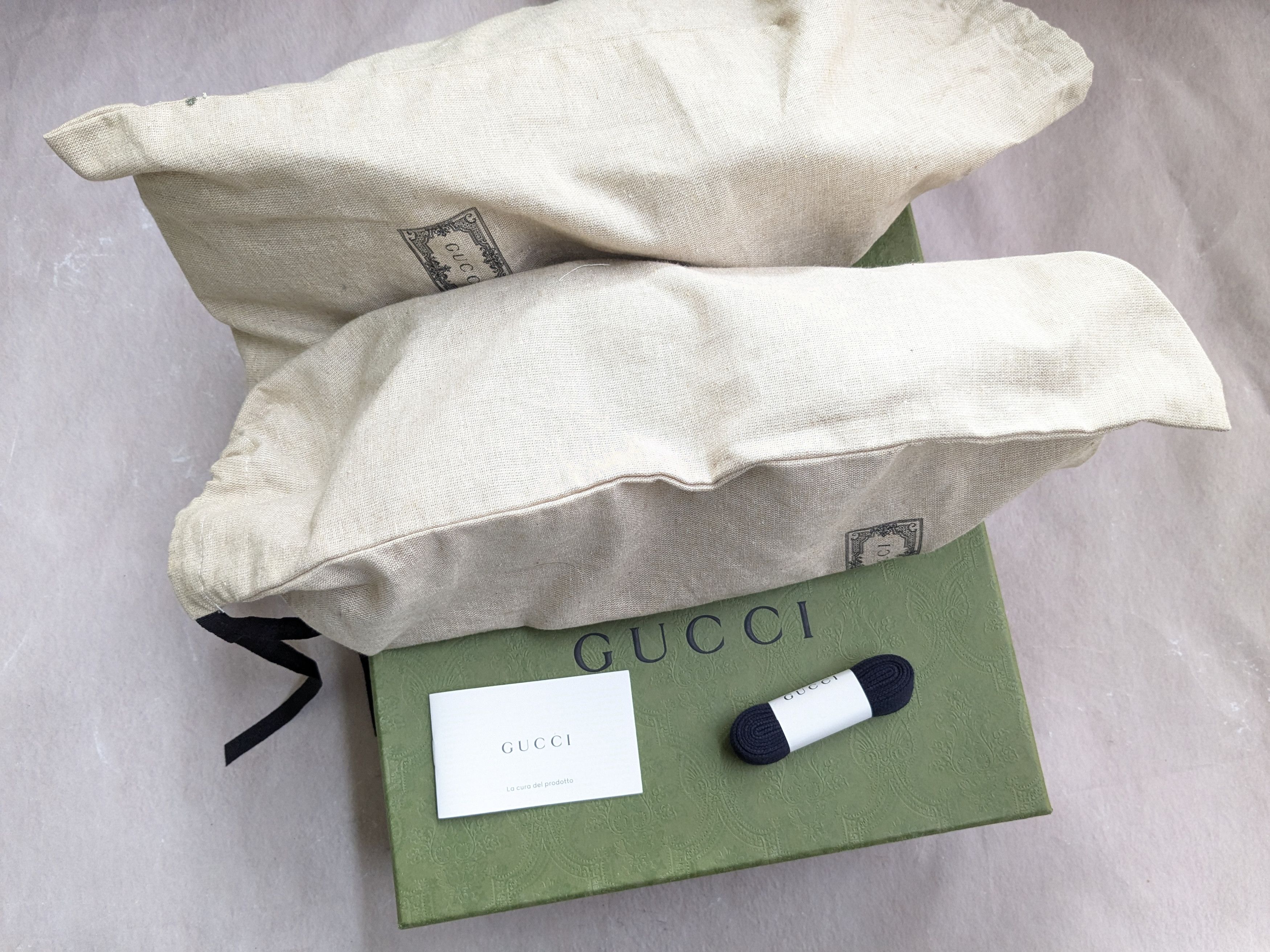 Gucci Gucci Rython Sneakers 523535 Web Print Black Leather Size US 9.5 / EU 42-43 - 17 Thumbnail