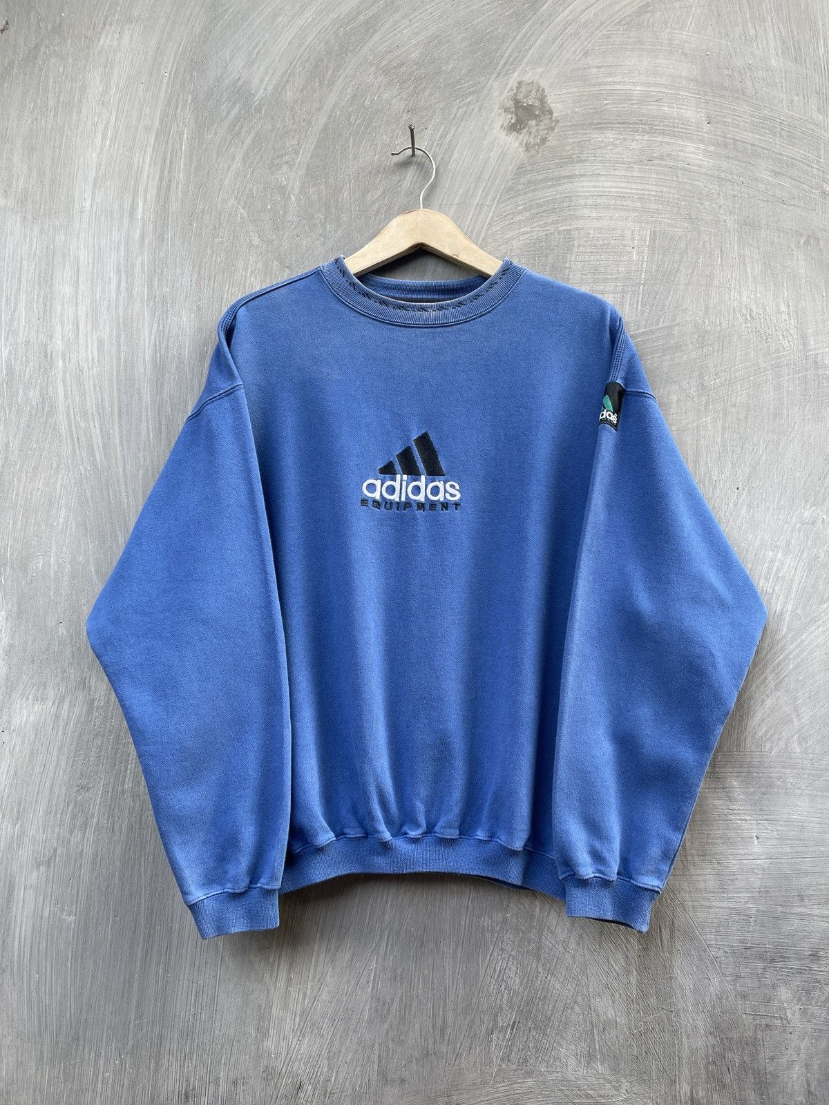 Adidas Adidas Equipment Blue Faded Vintage | Rare Look. Size US S / EU 44-46 / 1 - 1 Thumbnail