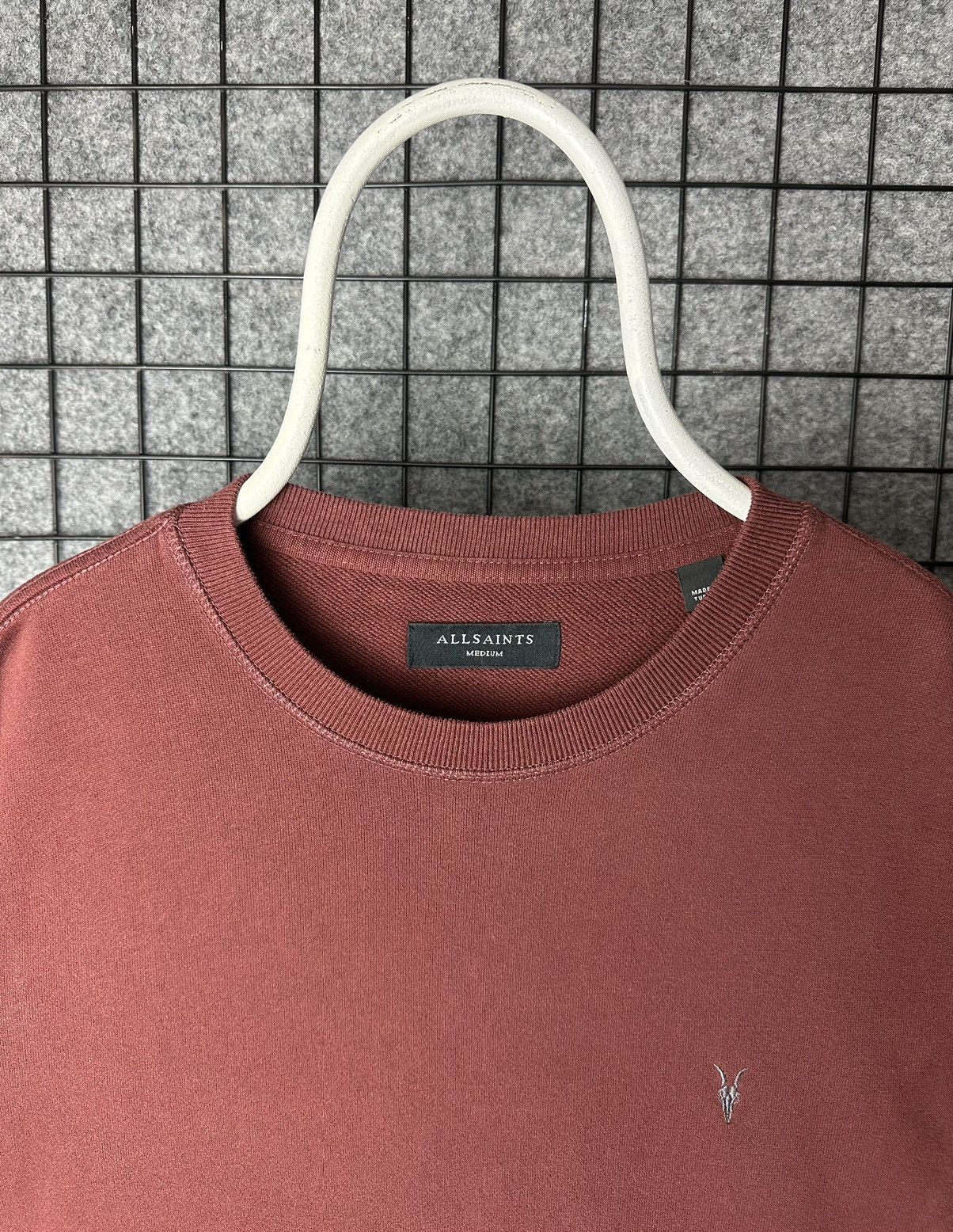 Allsaints Allsaints Streetwear Raven Crew Cotton Sweatshirt Size M Size US M / EU 48-50 / 2 - 2 Thumbnail