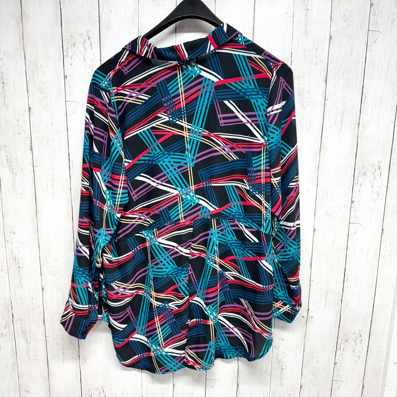 Other Lane Bryant Size 18/20 Long Sleeve Button Down Flowy Shirt Size XXL / US 16-18 / IT 52-54 - 3 Thumbnail