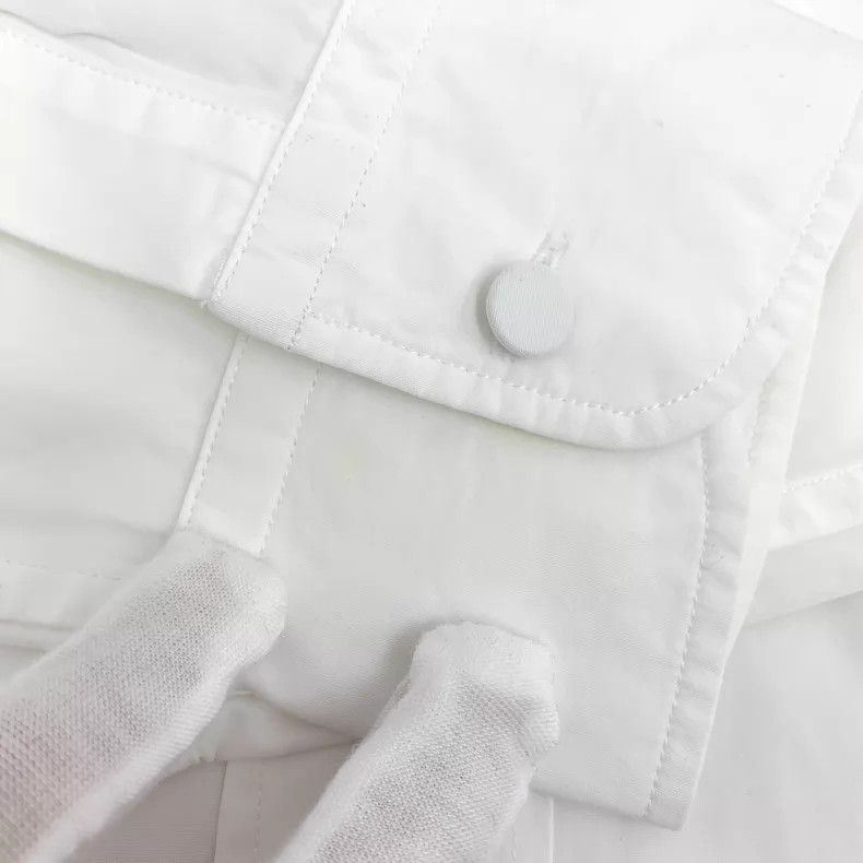 Gucci Gucci White logo embossed cotton lapel single-breasted lon Size XS / US 0-2 / IT 36-38 - 9 Thumbnail
