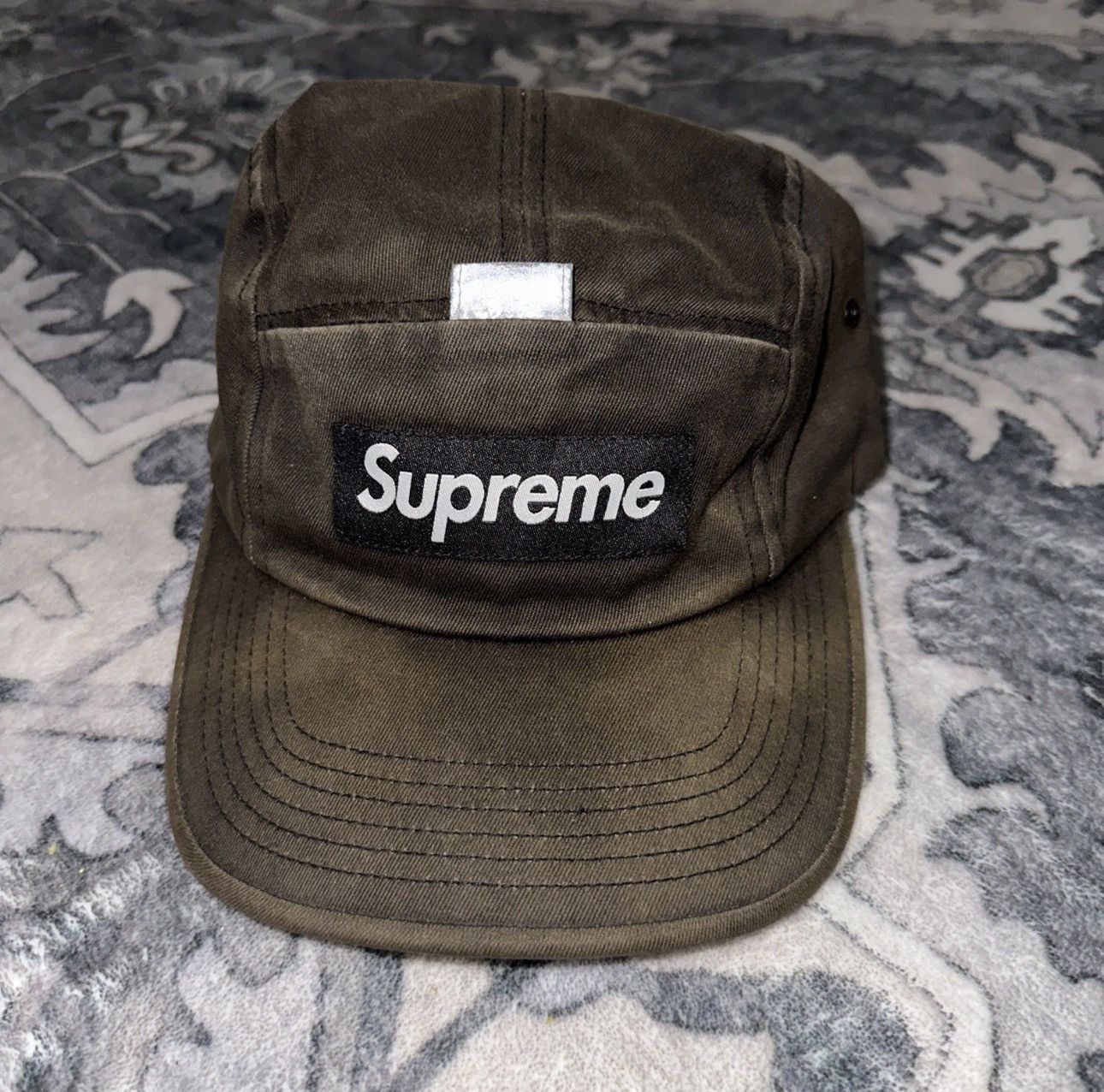 Supreme Size OS - Supreme Camp Cap Brown/Dark Olive 7MRD153A3 Size ONE SIZE - 2 Thumbnail