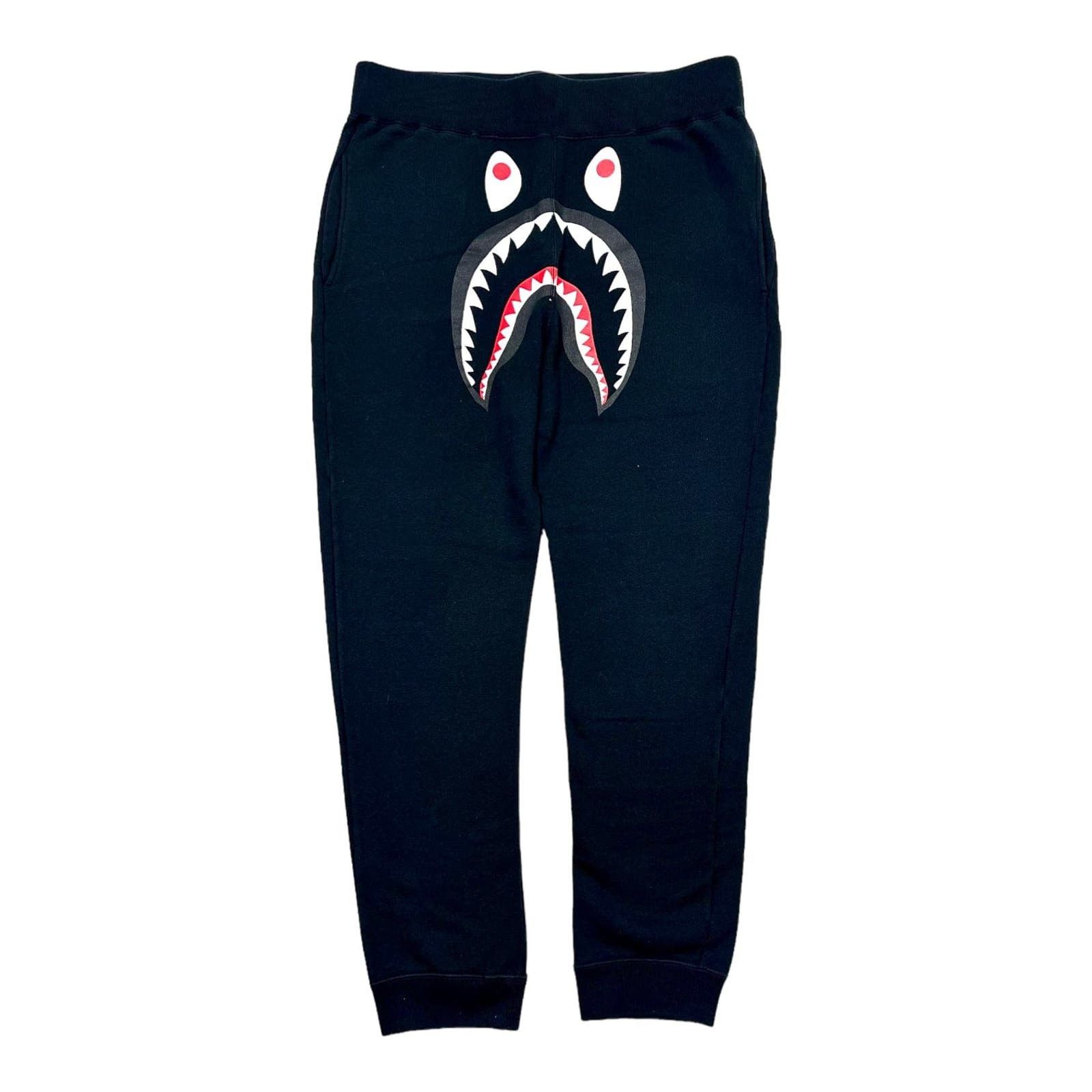 image of Bape Shark Sweatpants Black Pre-Owned, Men's (Size 36)