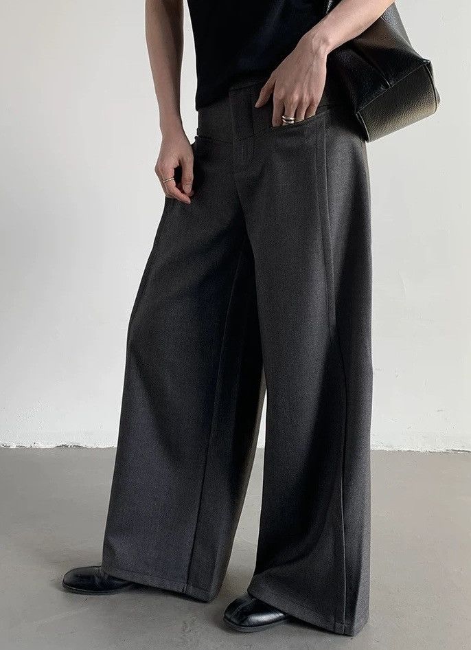 Japanese Brand × Vintage Cleanfit retro casual wide-leg pleated pants Size US 28 / EU 44 - 4 Thumbnail
