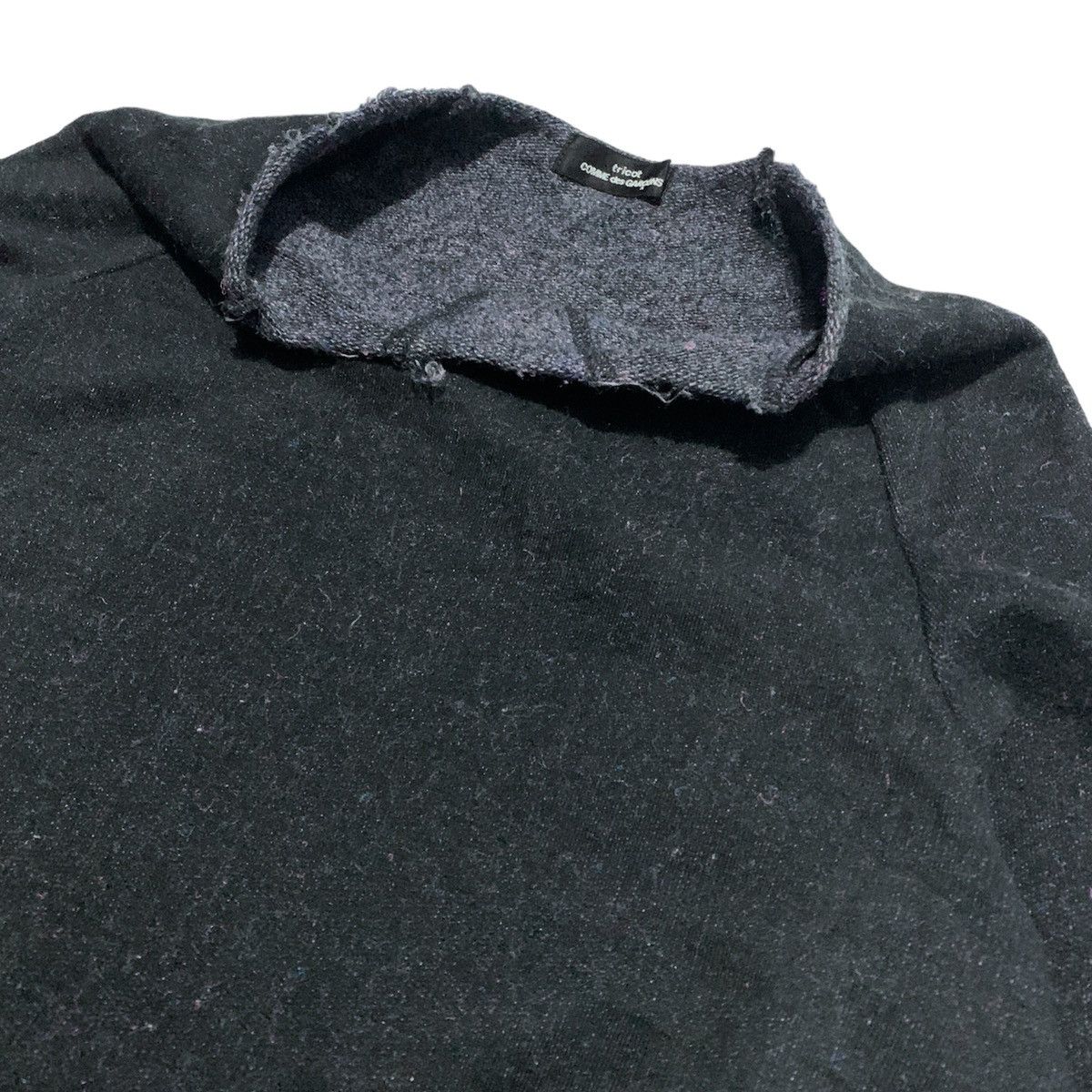 Comme des Garcons × Tricot Comme des Garcons Comme des Garçons Tricot Raw Cut Collar Sweatshirt Size M / US 6-8 / IT 42-44 - 4 Thumbnail
