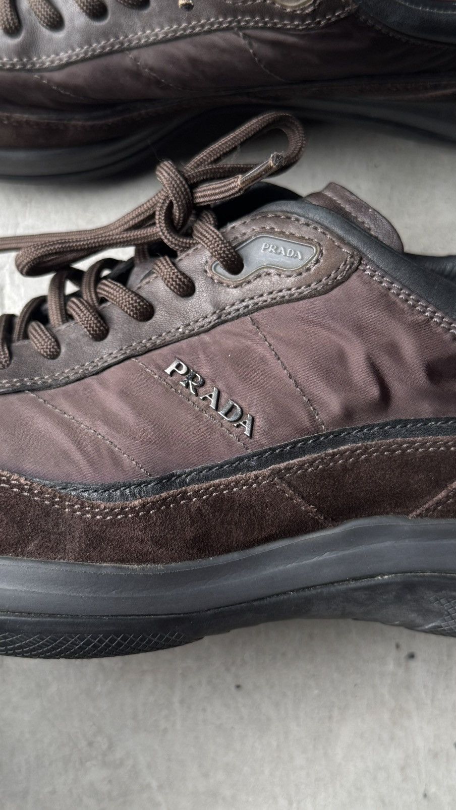 Prada Prada - Suede Nylon Rare! Size US 7.5 / EU 40-41 - 8 Thumbnail
