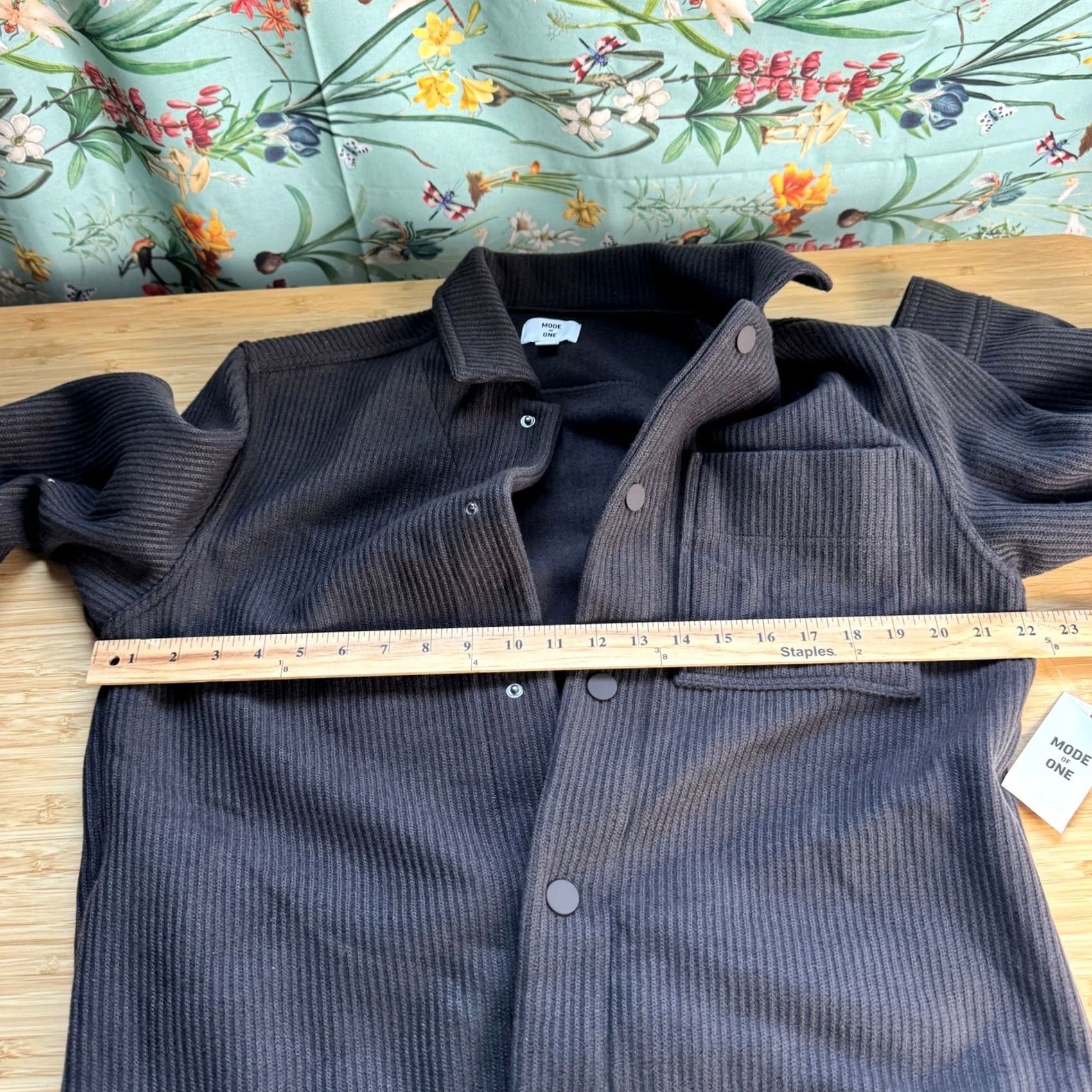 Vintage Mode of One Jacket Mens S Gray Knit Trucker Jet Grey Ribbed Snap Front 100194421MN Size US S / EU 44-46 / 1 - 5 Thumbnail