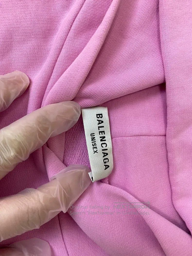 Balenciaga Balenciaga Pink Front and Back Reversed Logo Embroidery Sw Size US XS / EU 42 / 0 - 2 Thumbnail