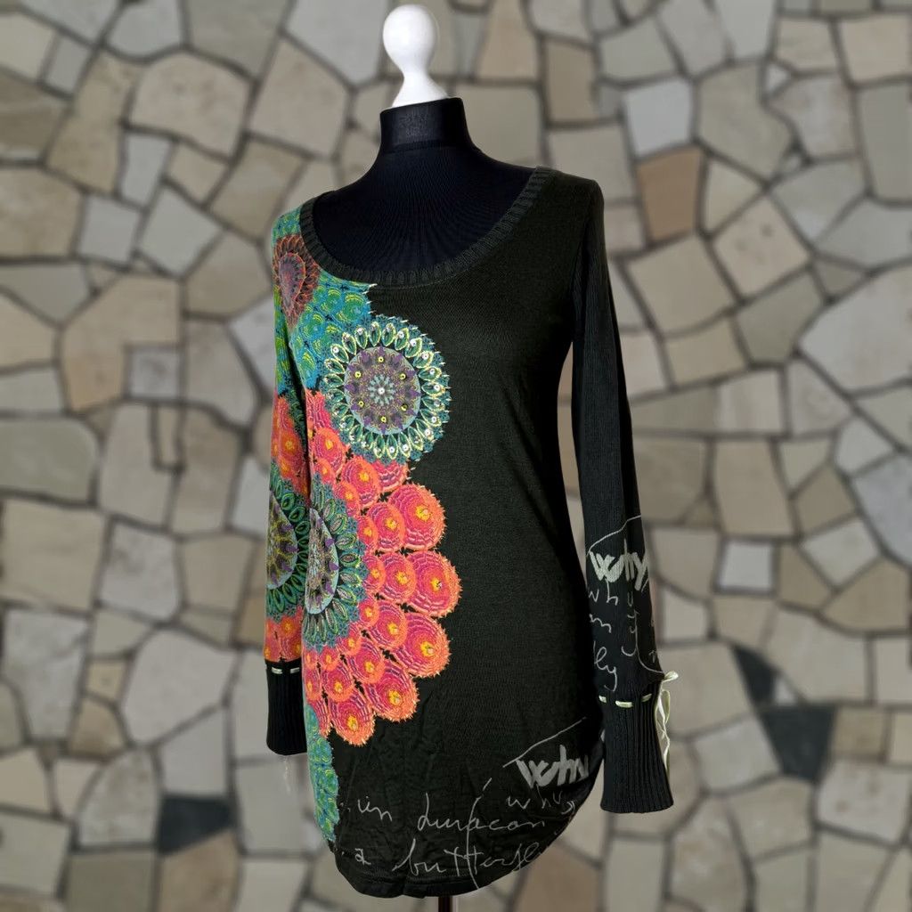 Desigual Desigual womens jumper pullover Brown Size S Size S / US 4 / IT 40 - 1 Thumbnail