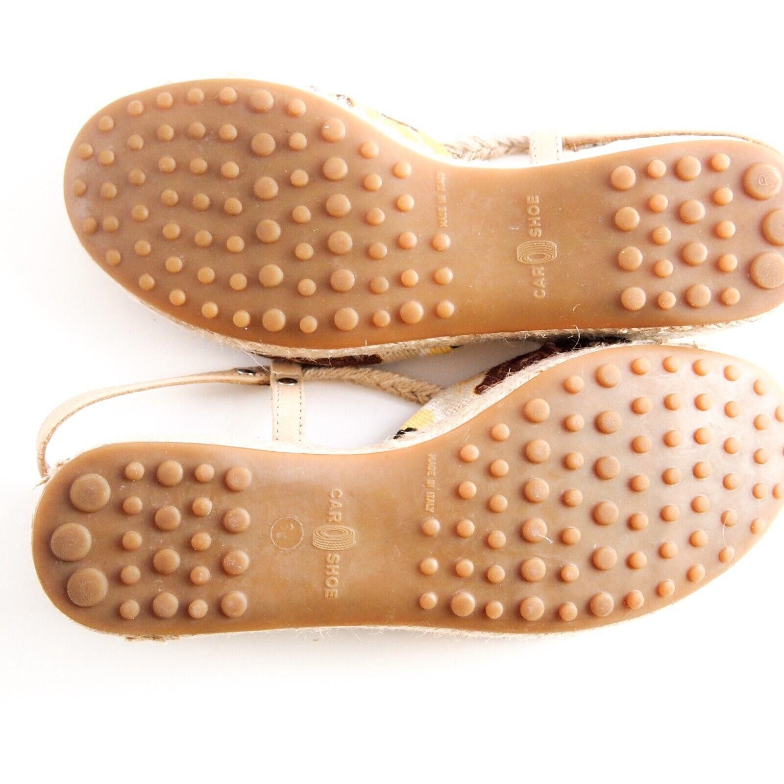 Car Shoe Car Shoe by Prada Wedge Sandals Espadrilles Size US 7 EU 37 Size US 7 / IT 37 - 6 Thumbnail