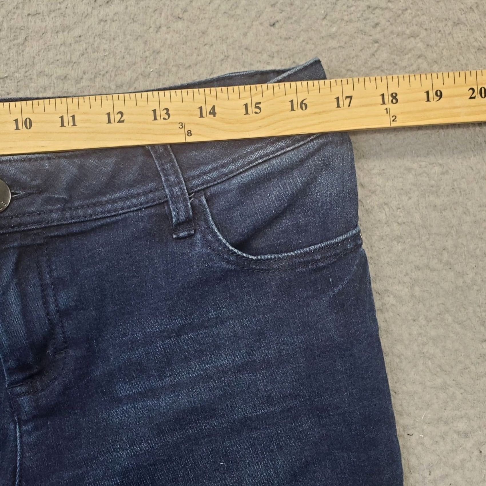 Vintage ELLE Womens Jeans Skinny Blue Denim Stretch 12 Paris New York Tokyo Vintage: No 28.25" Inseam 5-Pocket Waist 33.5" 38.5" Outseam Regular Size 34" / US 12 / IT 48 - 6 Thumbnail