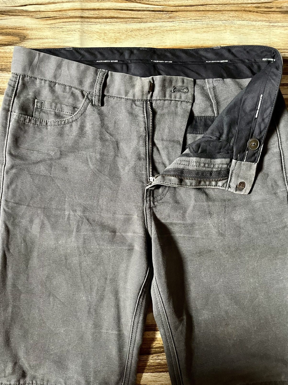 Alexander Wang Contrast Double Knee Cotton Gray and Black Size US 30 / EU 46 - 8 Thumbnail