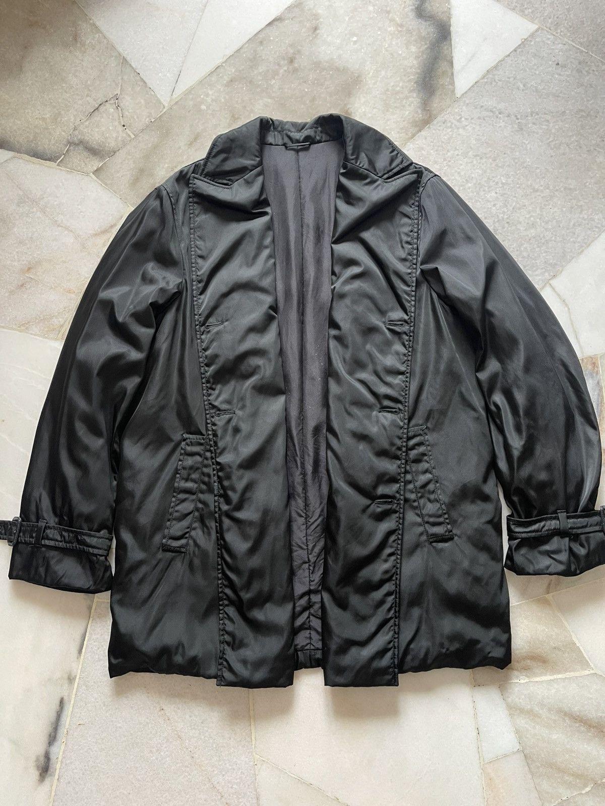 Prada Vintage Prada Nylon Long Coat 96 Size US L / EU 52-54 / 3 - 10 Thumbnail