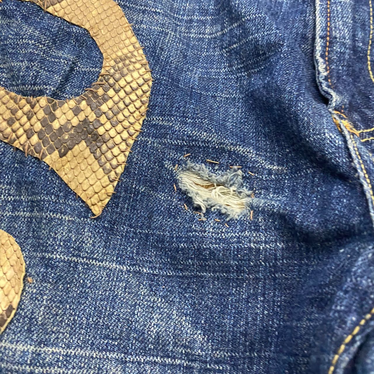 If Six Was Nine 💥Best Offer💥Vintage Ezra Fitch Patchwork Denim Size US 34 / EU 50 - 19 Thumbnail