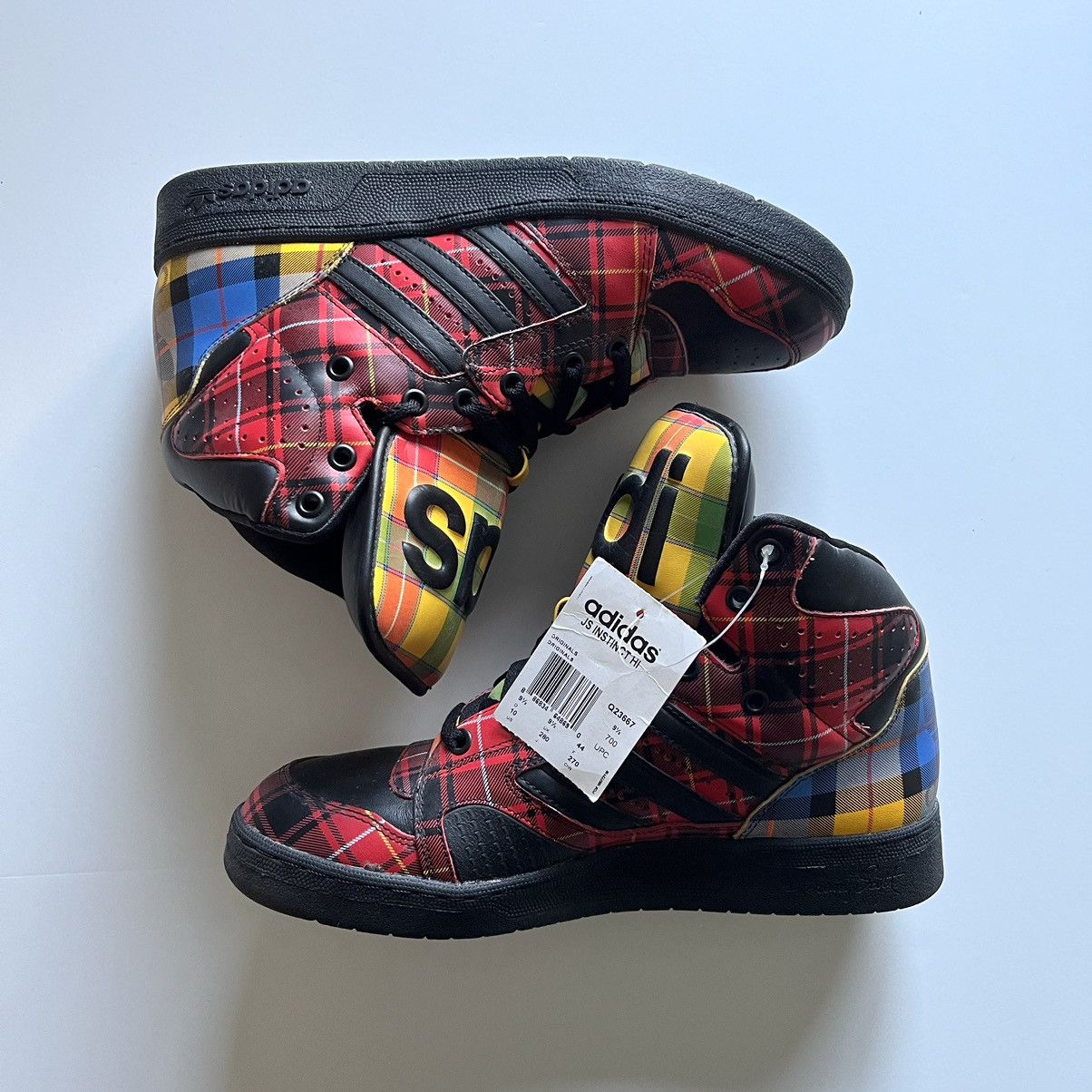 Adidas × Jeremy Scott Jeremy Scott Adidas Instinct Hi Tartan Plaid