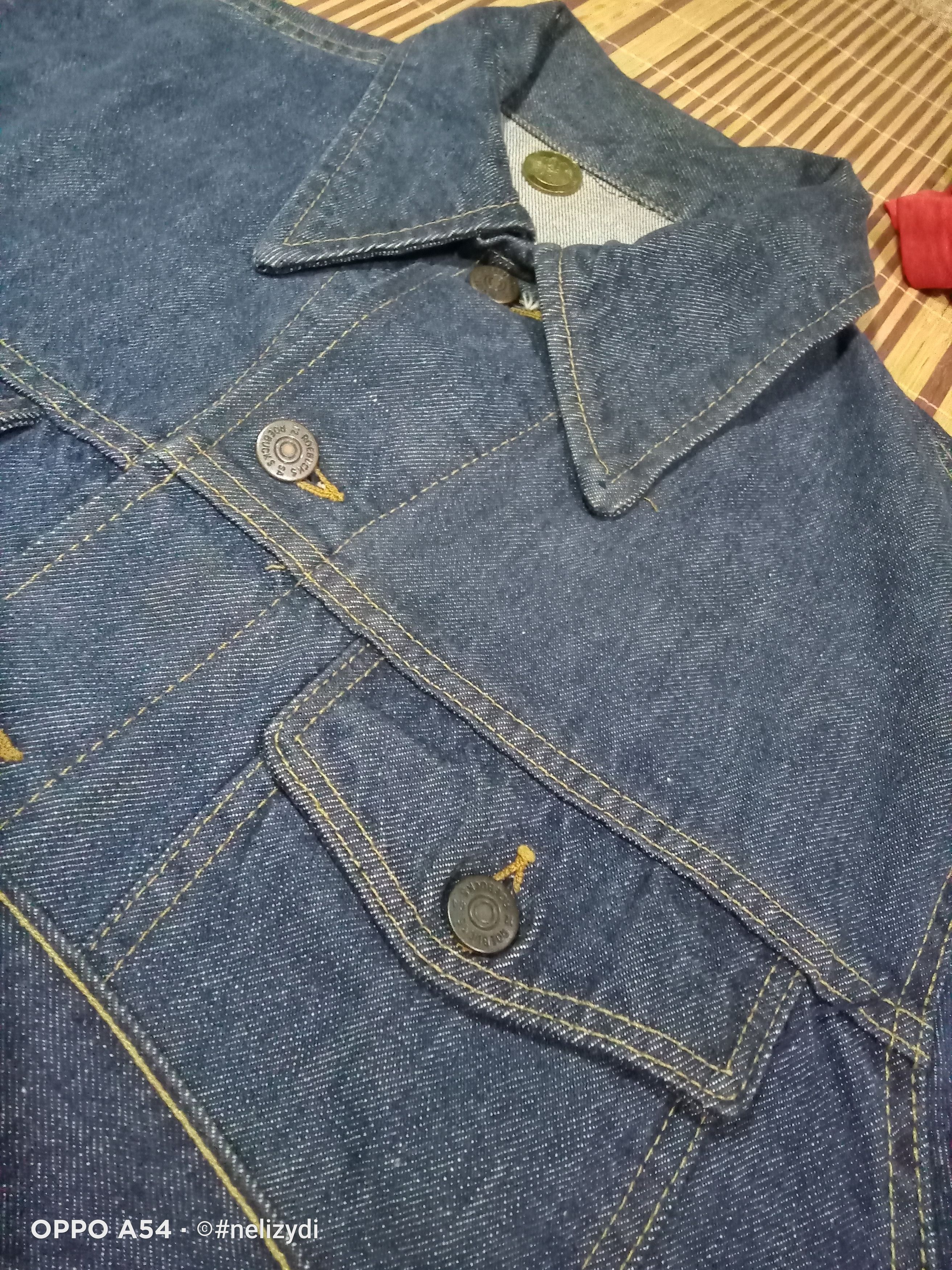 Vintage ROEBUCKS SELVEDGE DENIM JACKET Size US L / EU 52-54 / 3 - 8 Thumbnail