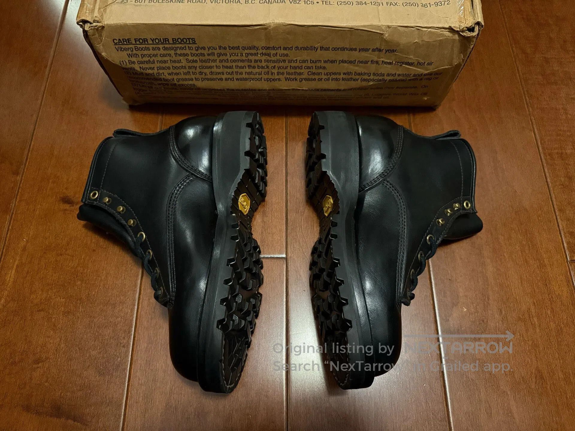 Viberg VIBERG Black Work Hiking Boots. Size US 8.5 / EU 41-42 - 2 Thumbnail