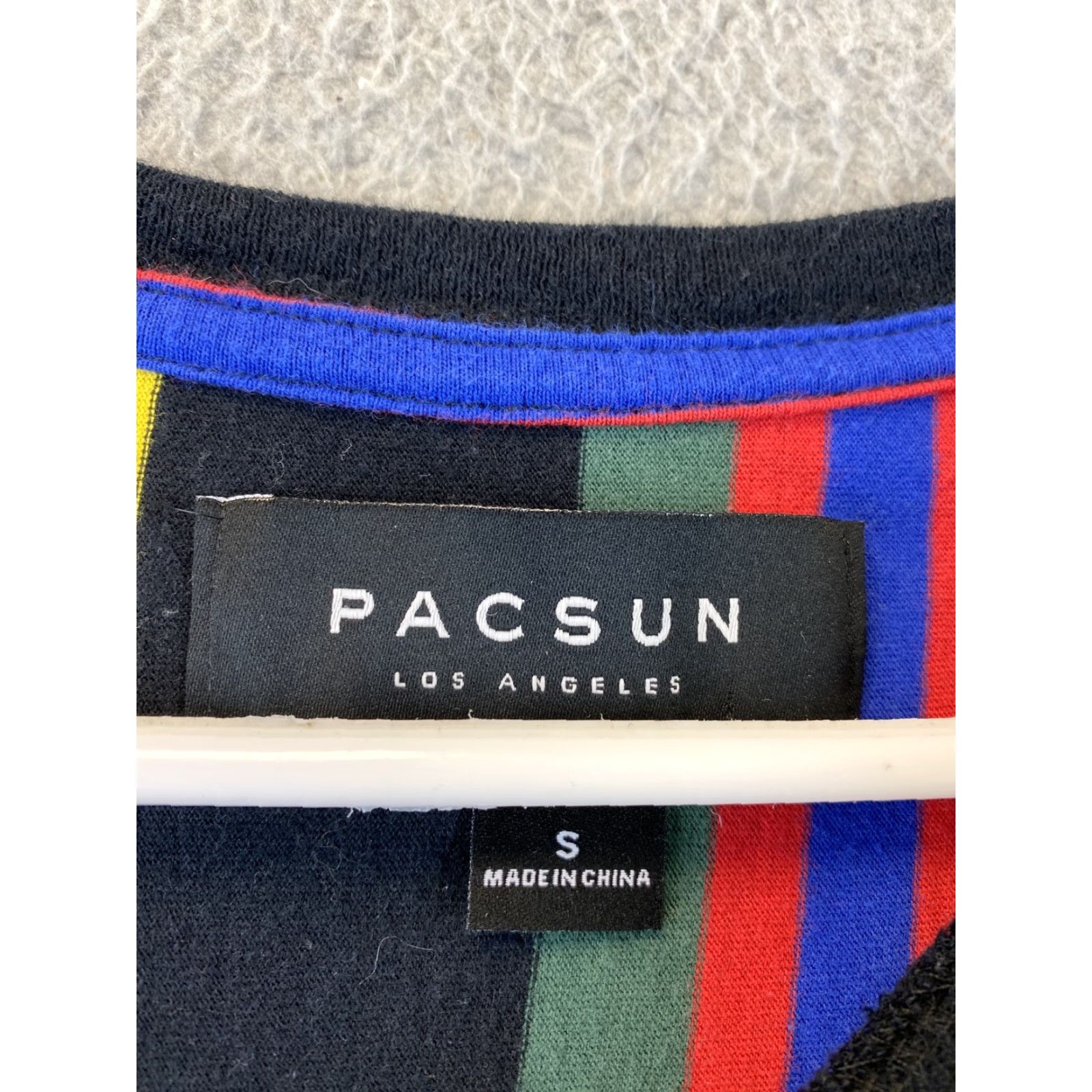 Pacsun PACSUN PS Basics Striped Shirt Men S Multicolor Short Sleeve Crew Neck 69-39 Mens Size US S / EU 44-46 / 1 - 5 Thumbnail