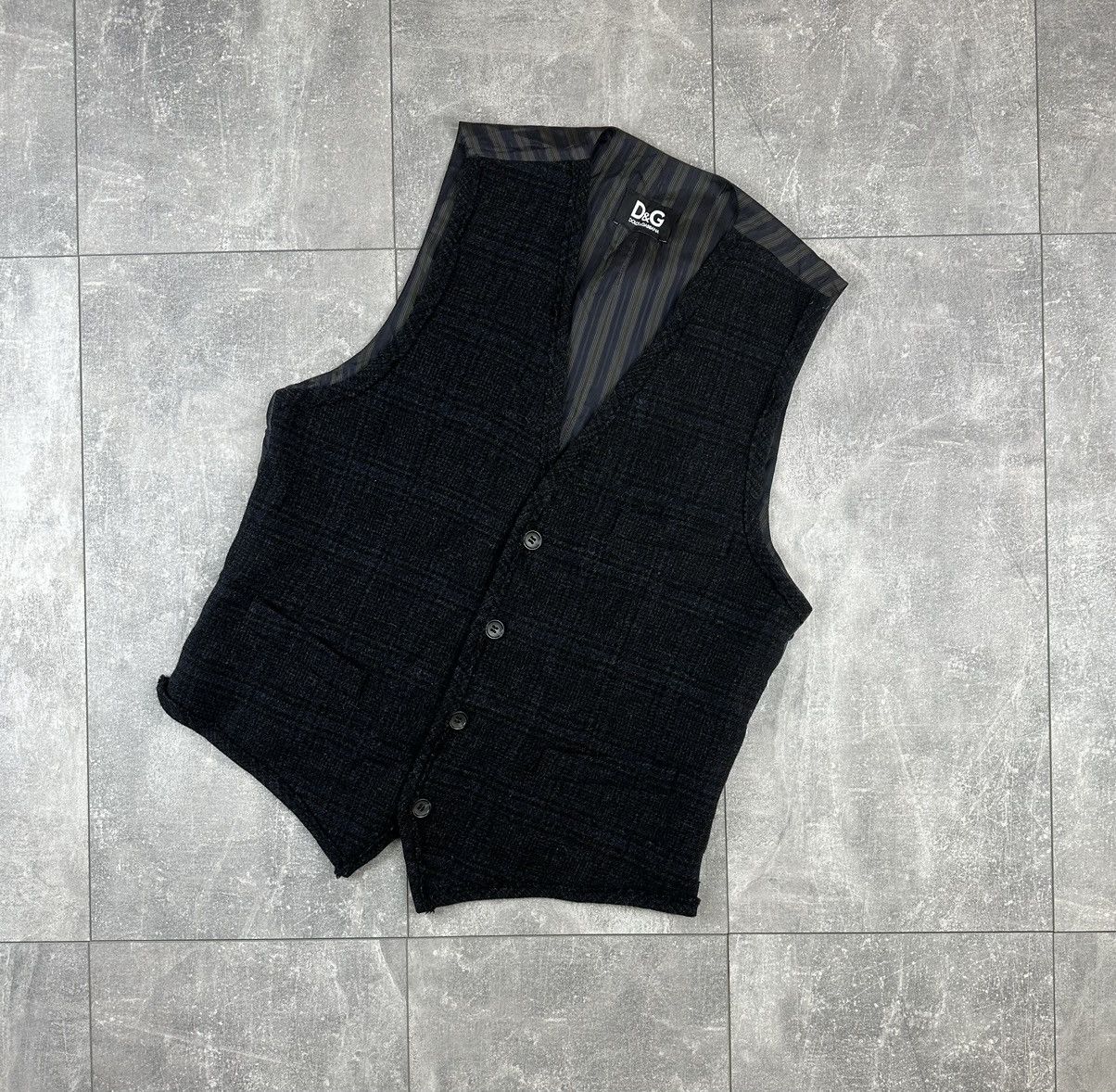 Dolce & Gabbana Dolce & Gabbana Luxury Retro Wool Vest Size US L / EU 52-54 / 3 - 1 Thumbnail